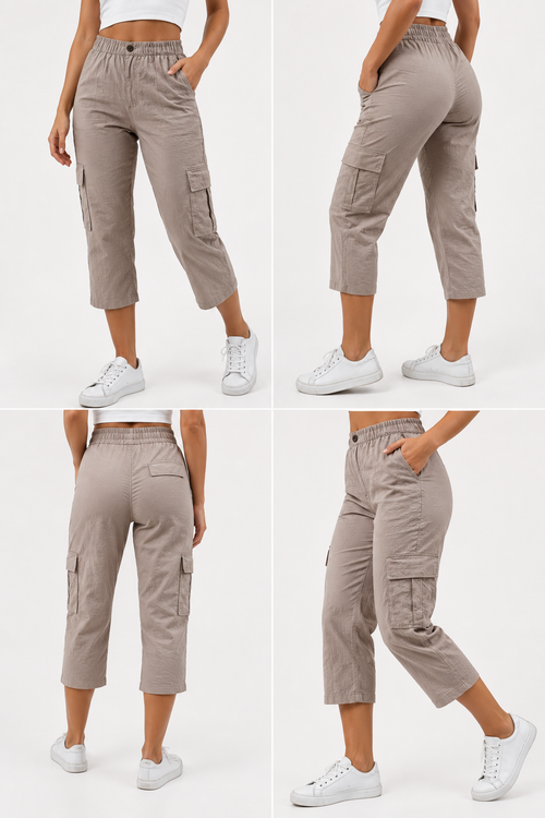 Cargo Capri Pants