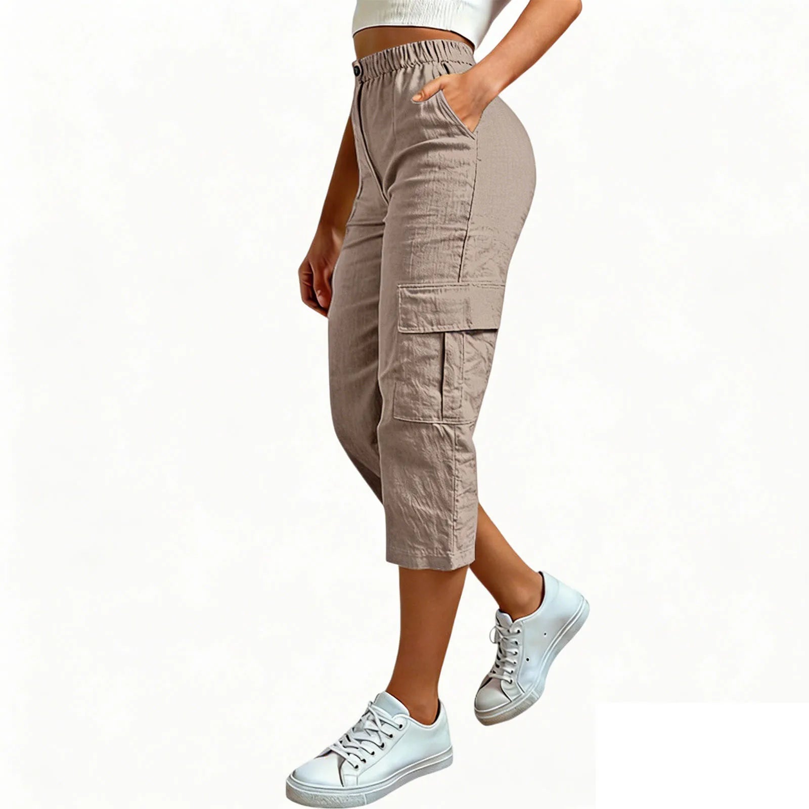 Cargo Capri Pants