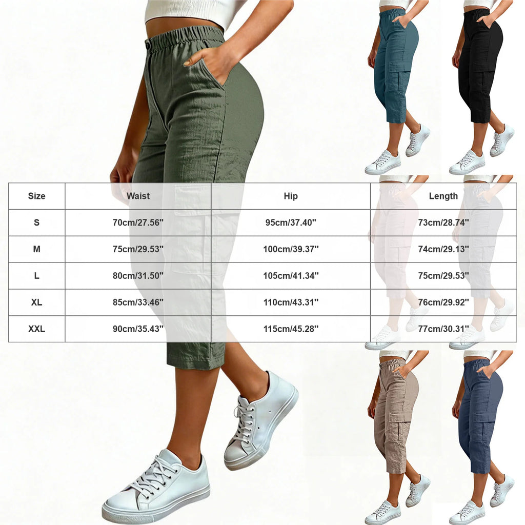 Cargo Capri Pants
