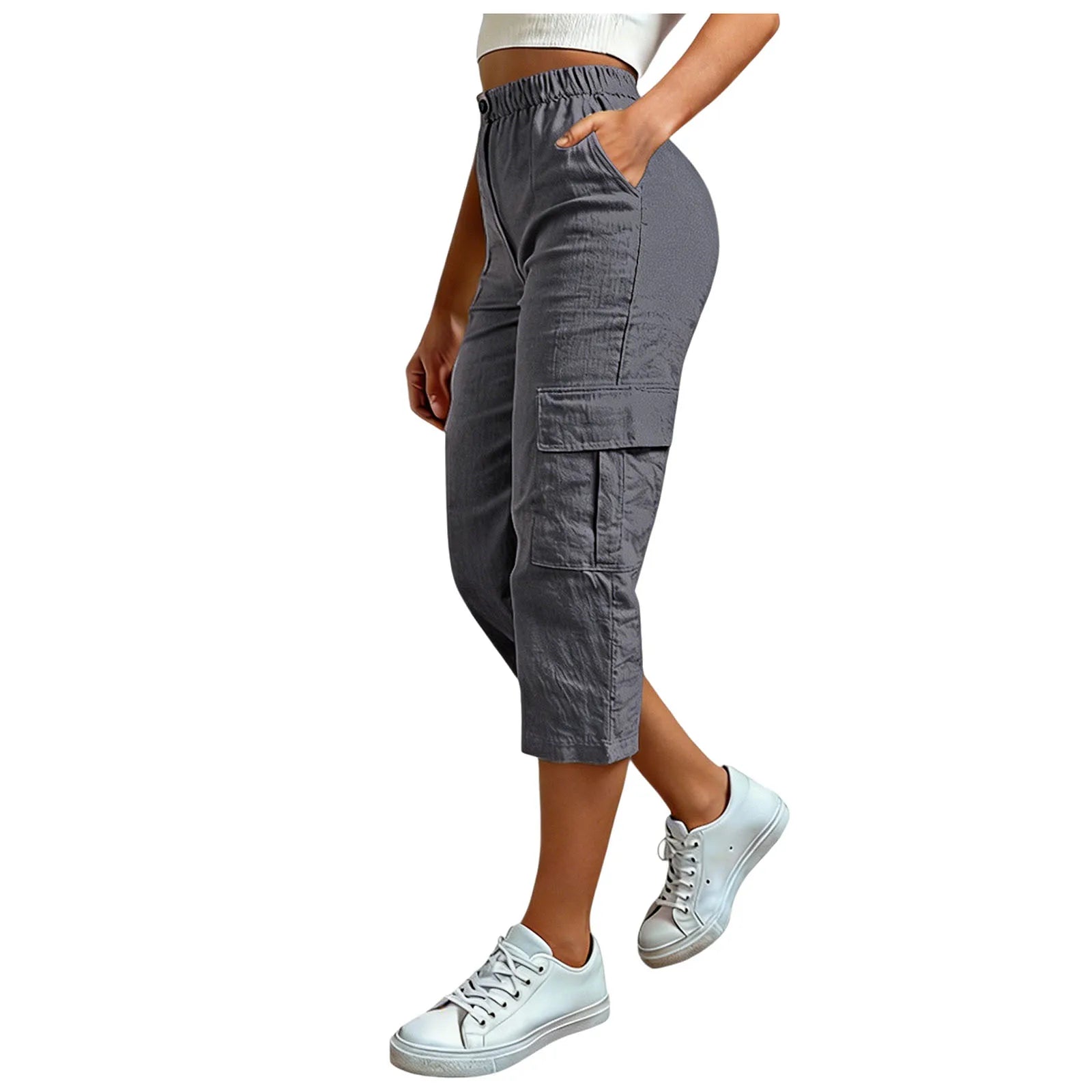 Cargo Capri Pants