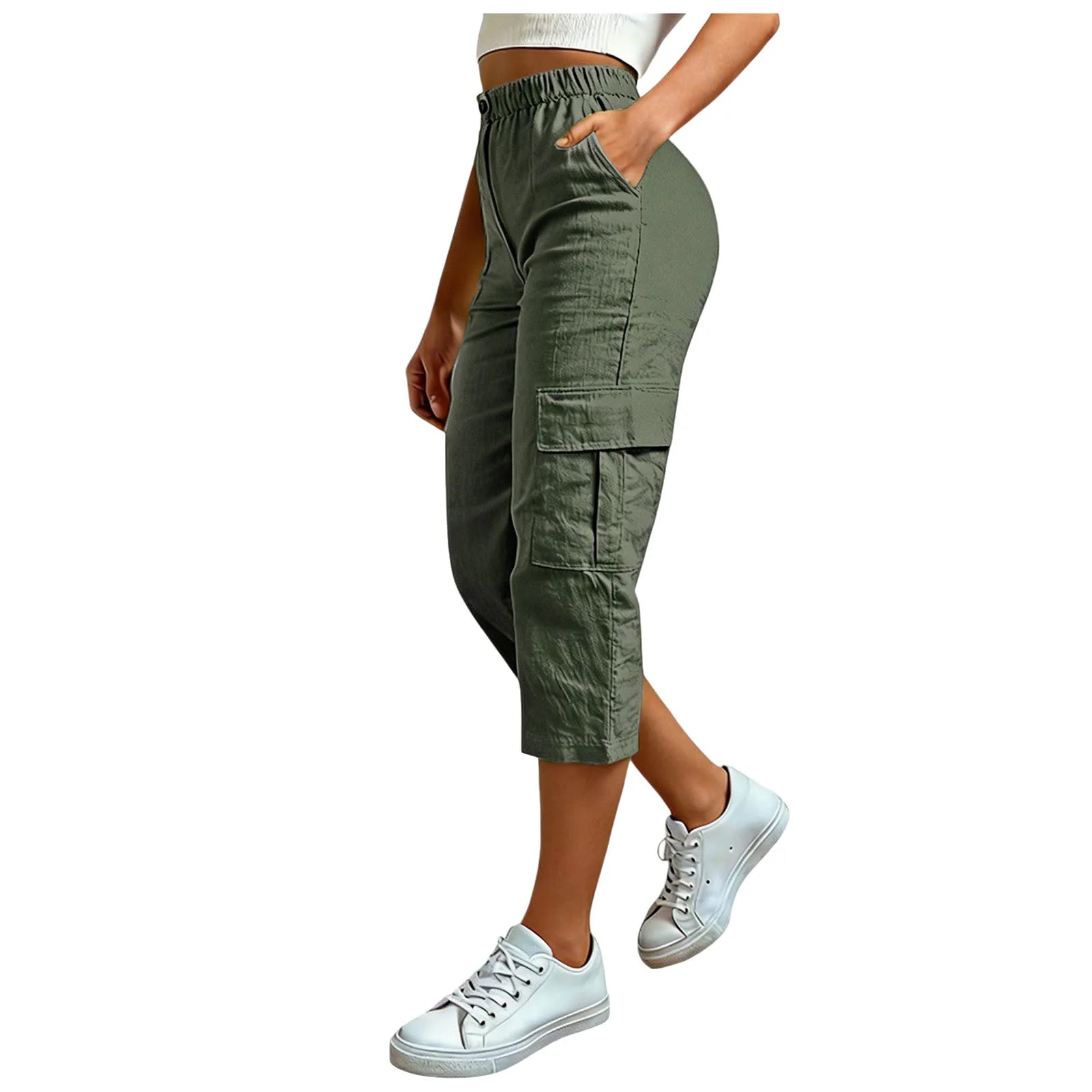 Cargo Capri Pants